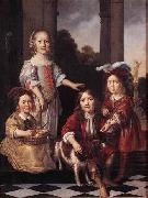 MAES, Nicolaes Portrait of Four Children Sweden oil painting reproduction